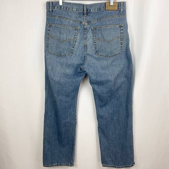 Scott Barber Jeans Size 38 X 32 Classic Fit Blue Denim Mid Rise Straight Leg - Picture 5 of 9